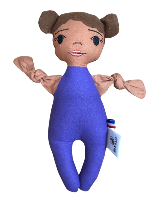 Doupée fille Naomie 20 cm - Doudou poupée - Prête à l'envoi 3 à 5 jours