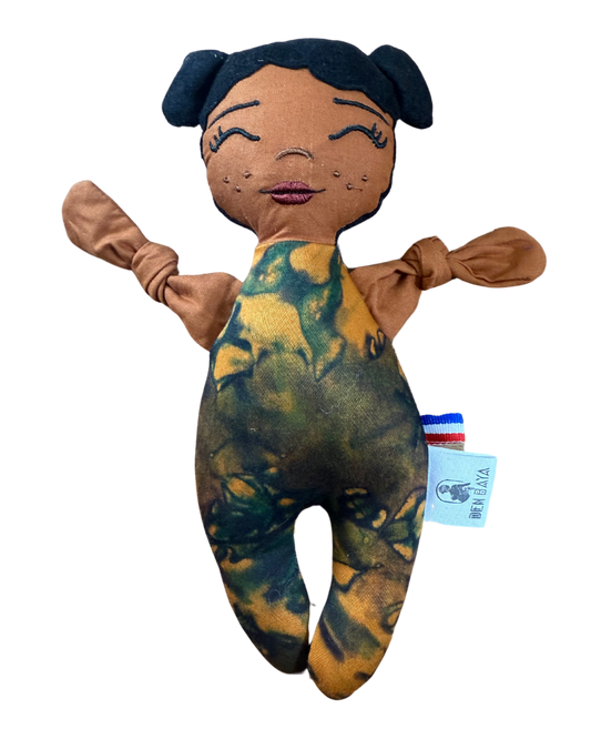 Doupée fille Mawa 20 cm - Doudou poupée - Prête à l'envoi 3 à 5 jours