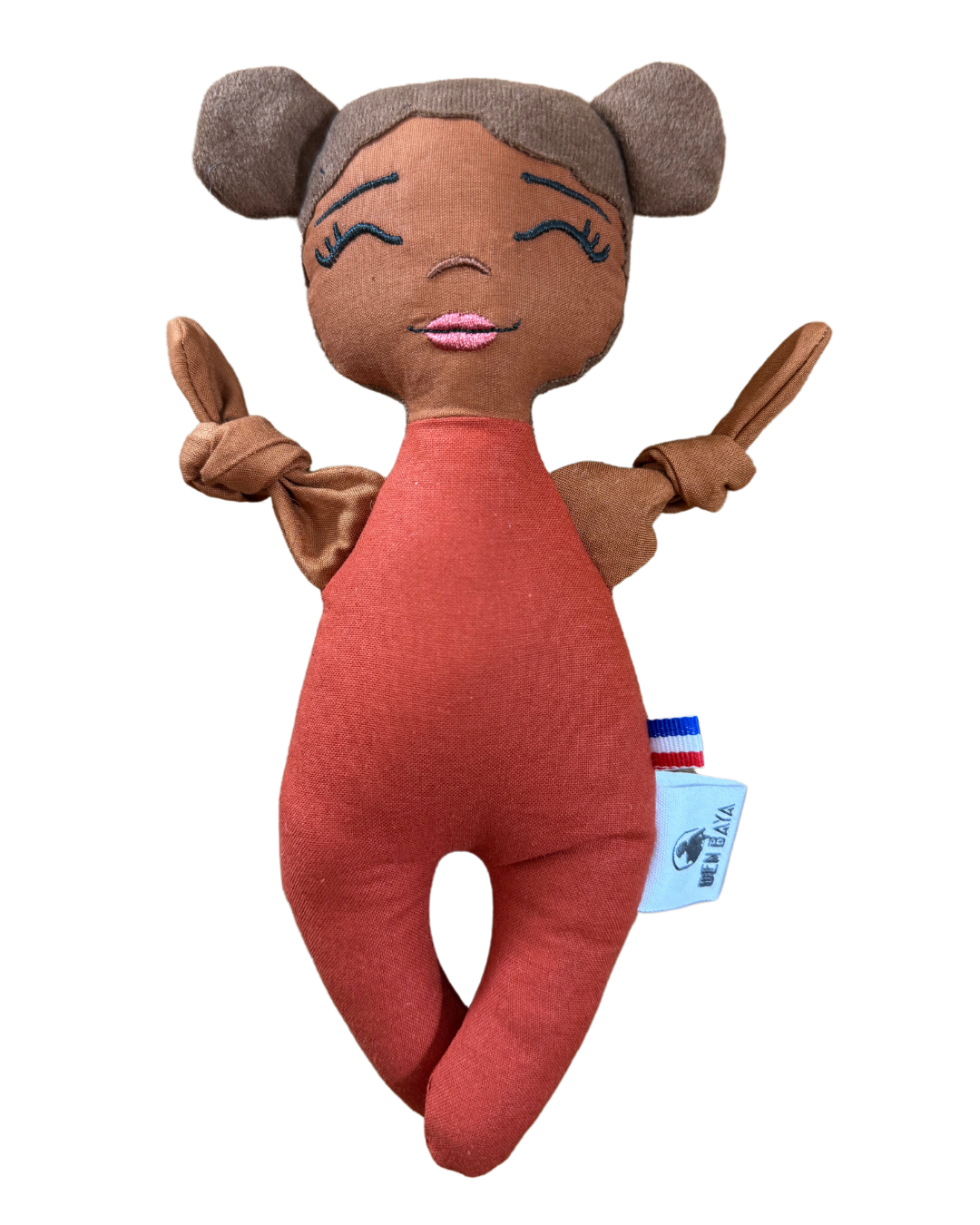 Doupée fille Naïa 20 cm - Doudou poupée - Prête à l'envoi 3 à 5 jours