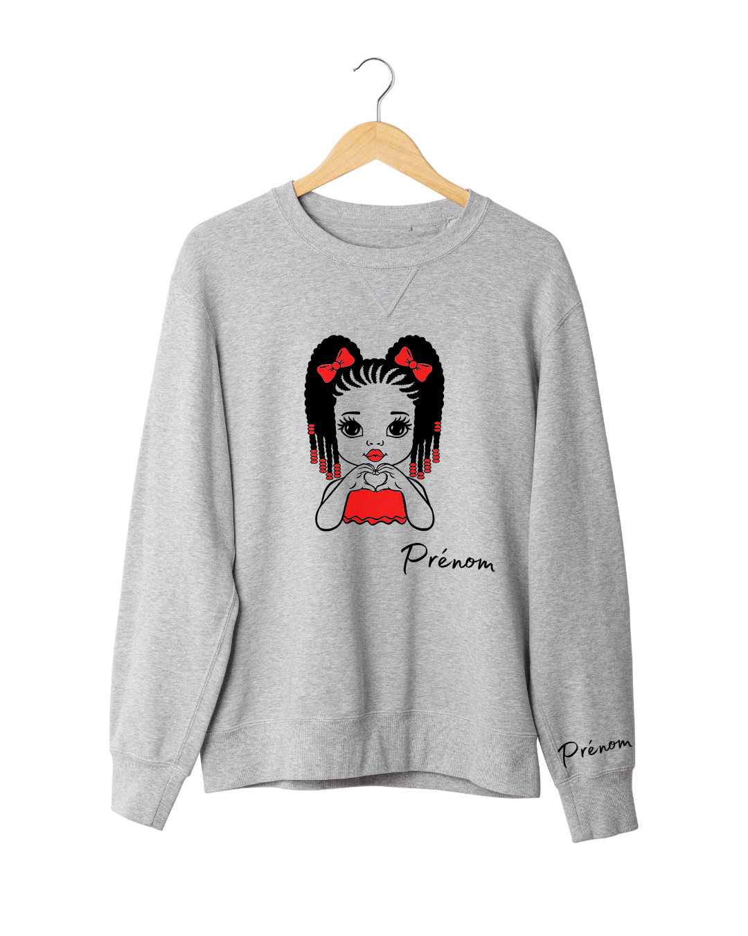Sweat Personnalisé Filles Love – Idée Cadeau Unique