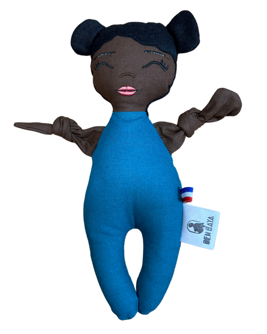 Doupée fille Kessy 20 cm - Doudou poupée - Prête à l'envoi 3 à 5 jours