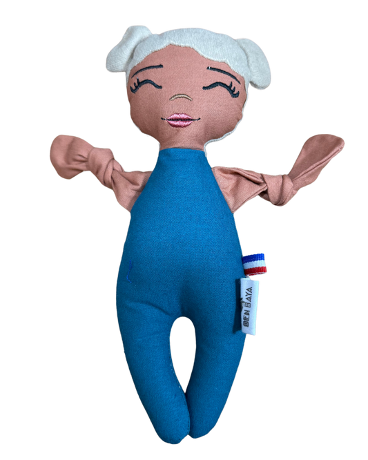 Doupée fille Lila 20 cm - Doudou poupée - Prête à l'envoi 3 à 5 jours