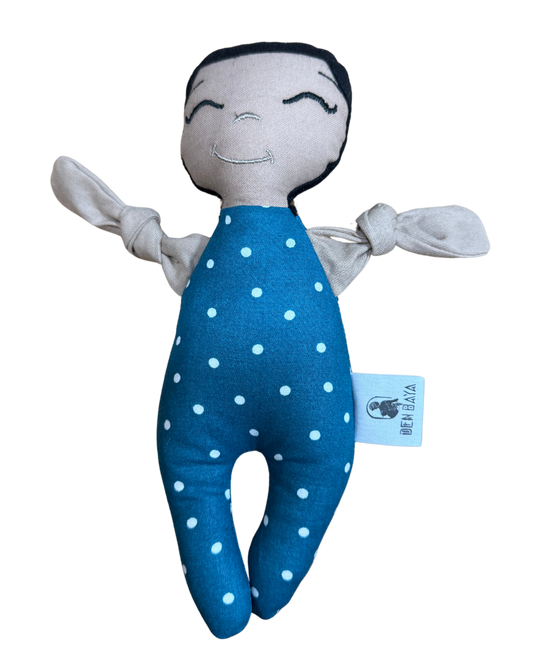 Doupée garçon Nathan 20 cm - Doudou poupée - Prête à l'envoi 3 à 5 jours