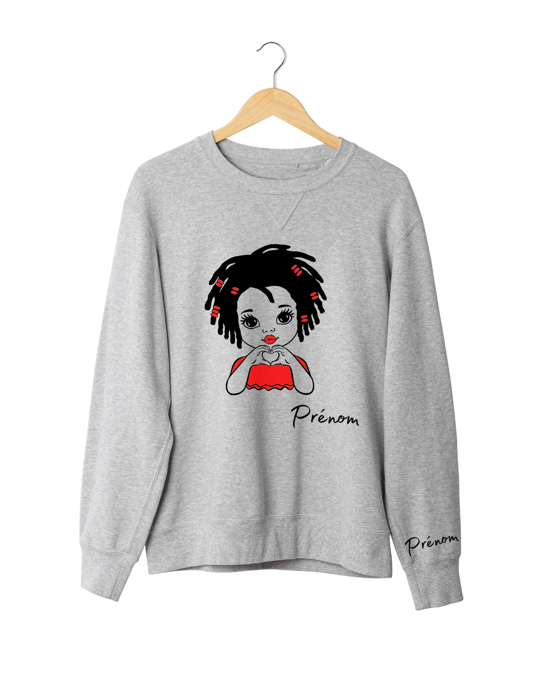 Sweat Personnalisé Filles Love – Idée Cadeau Unique
