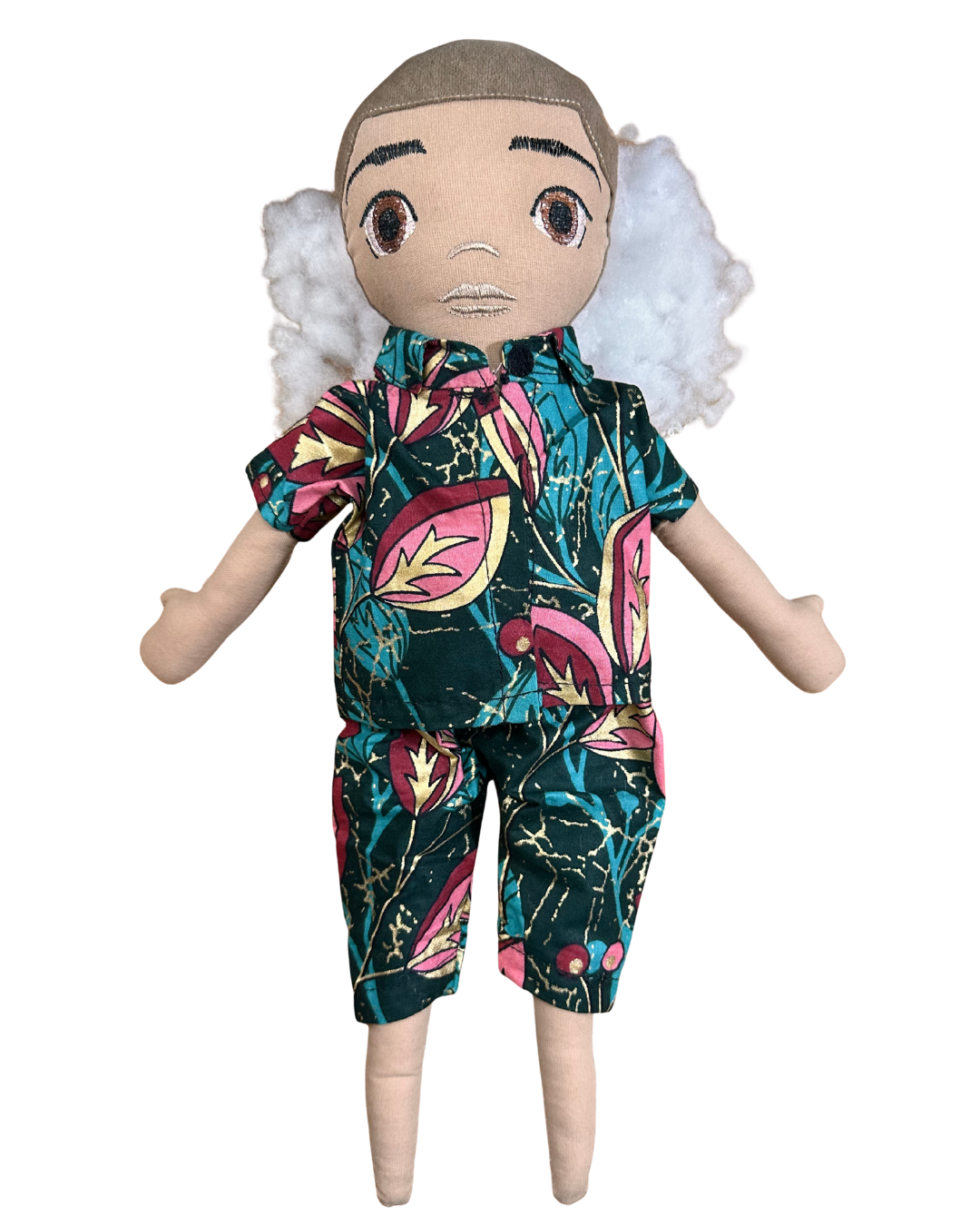 Poupée garçon en tissu Isaac 42 cm - Prête à l'envoi 3 à 7 jours