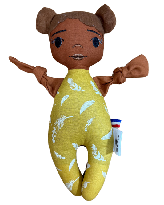 Doupée fille Malia 20 cm - Doudou poupée - Prête à l'envoi 3 à 5 jours