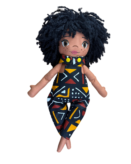 Poupée en tissu Kristy 42 cm - Prête à l'envoi 3 à 7 jours