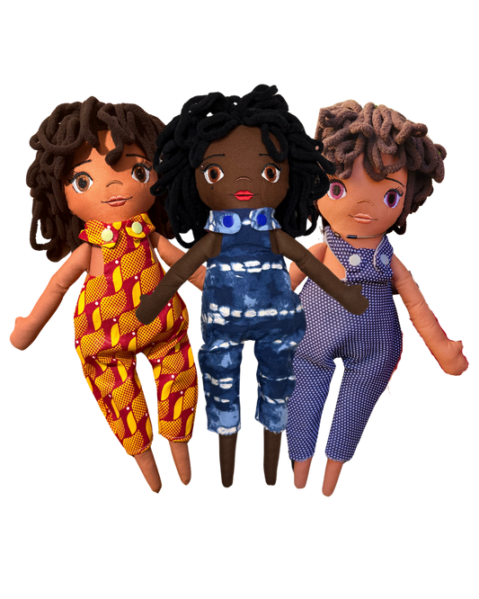 Girl doll to customize - Cloth doll 42 cm - Delivery time 3 - 4 weeks