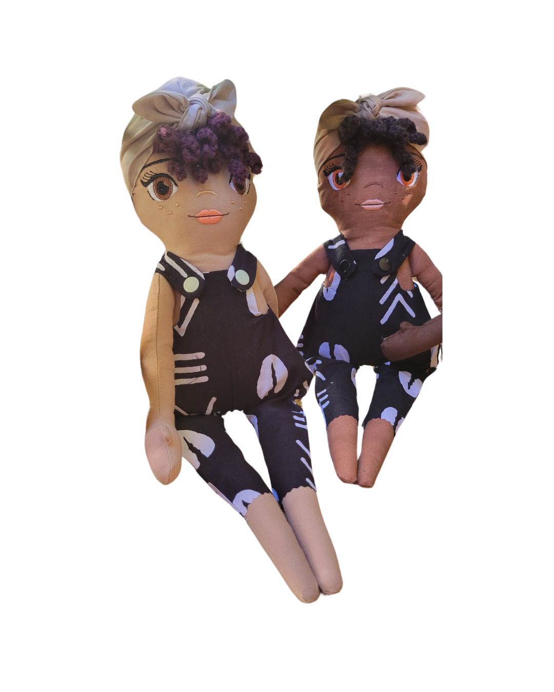 Poupée fille Turban à personnaliser - Poupée en tissu 42 cm - Délai 3 - 4 semaines