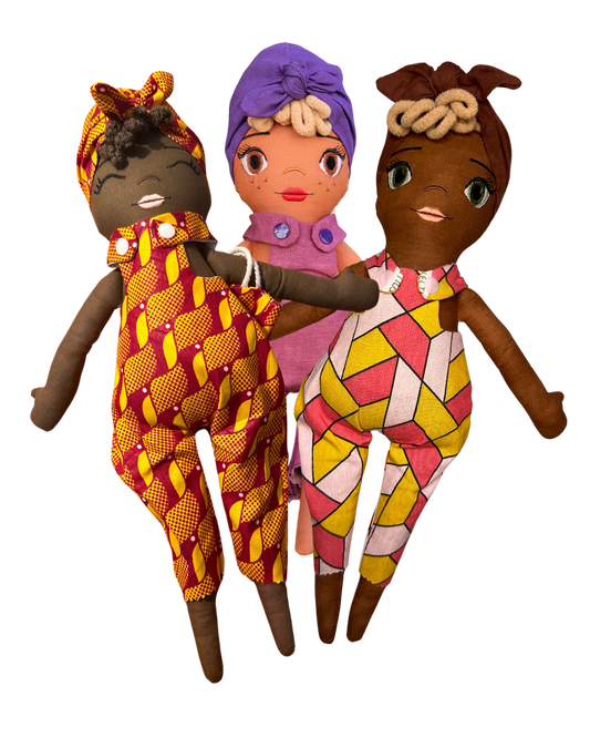 Girl doll to customize - Cloth doll 42 cm - Delivery time 3 - 4 weeks