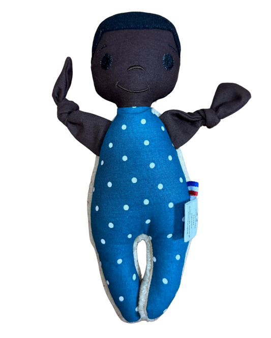 Doupée garçon Salif 20 cm - Doudou poupée - Prête à l'envoi 3 à 5 jours
