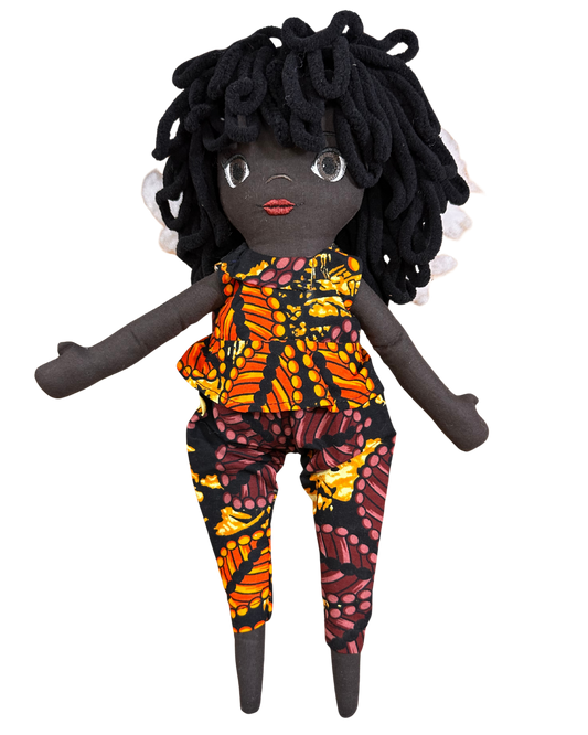 Poupée en tissu Kym 42 cm - Prête à l'envoi 3 à 7 jours