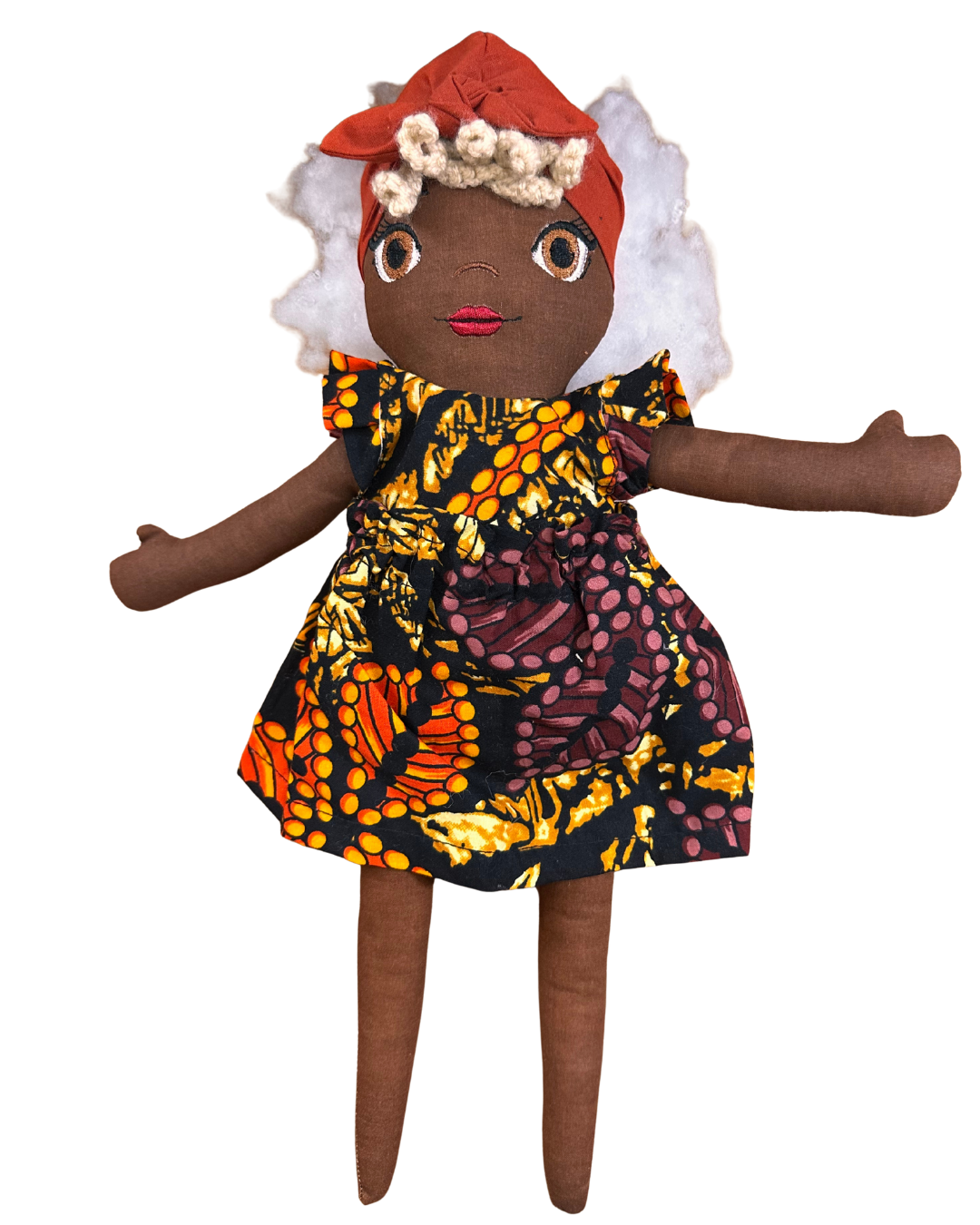 Poupée en tissu Mila 42 cm - Prête à l'envoi 3 à 7 jours