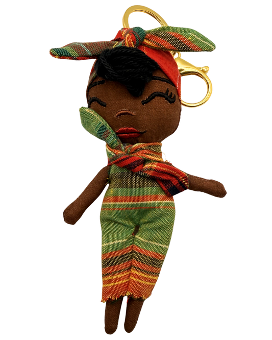 Douclé 55 – La poupée porte-clés faite main | Den Baya