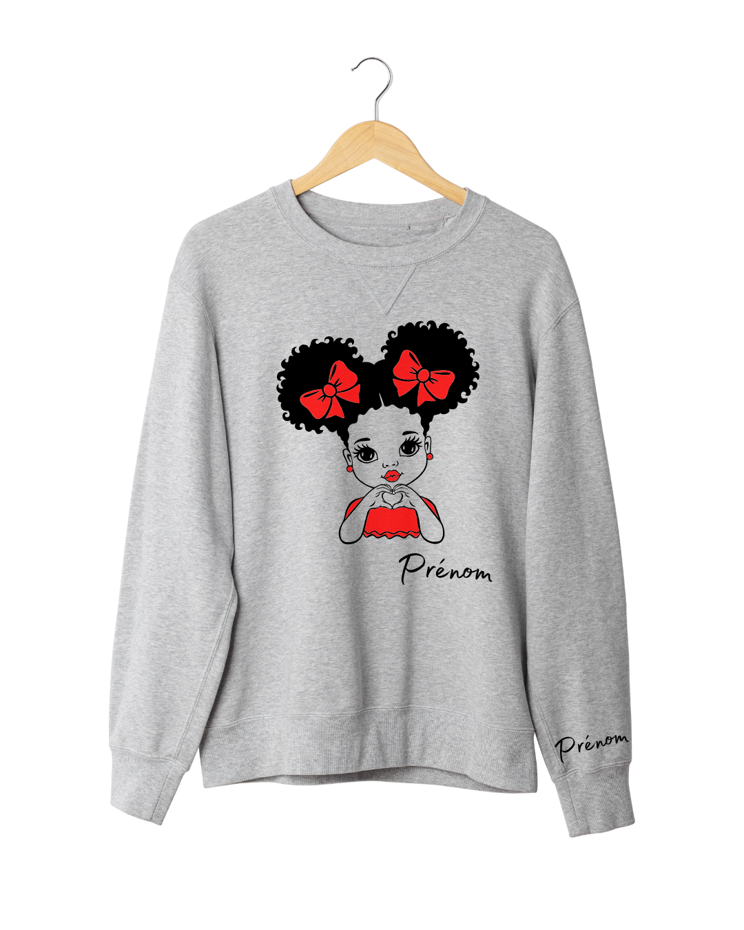 Sweat Personnalisé Filles Love – Idée Cadeau Unique