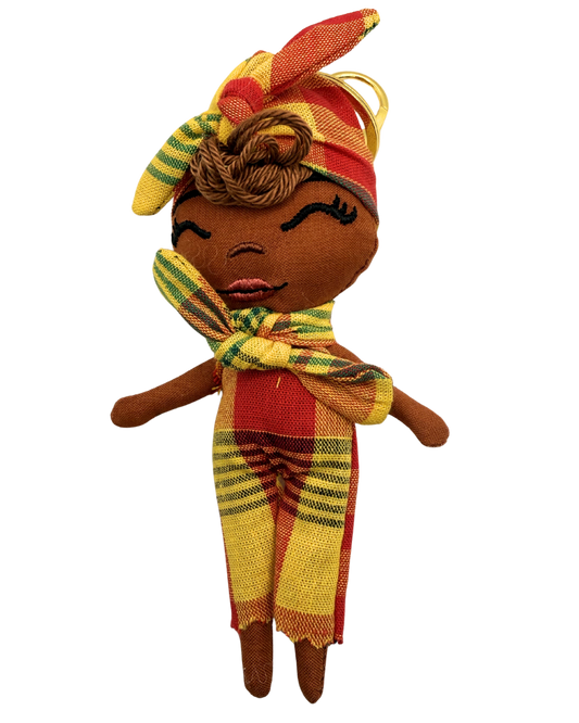 Douclé 65 – La poupée porte-clés faite main | Den Baya