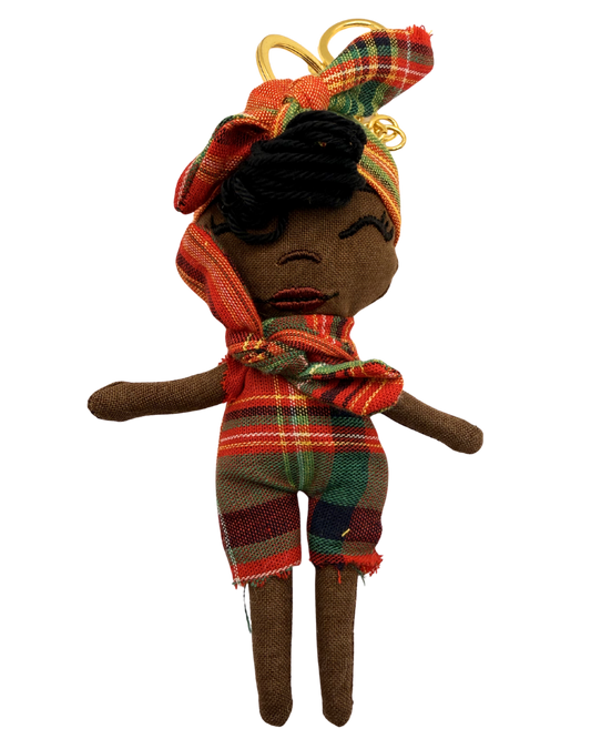 Douclé 76 – La poupée porte-clés faite main | Den Baya