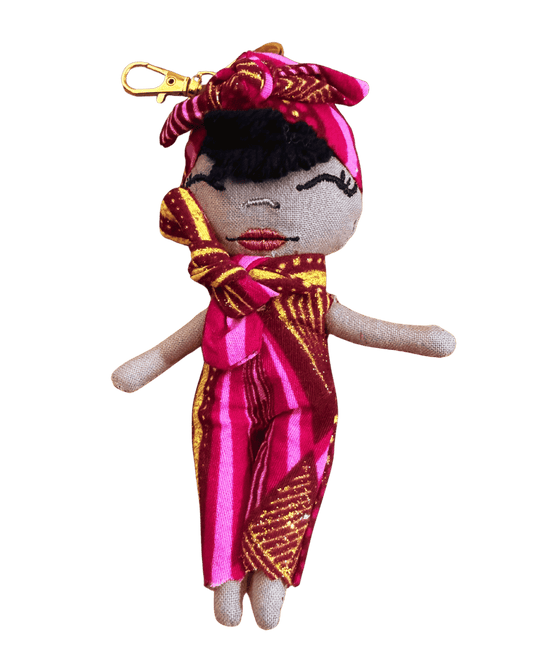Douclé 47 – La poupée porte-clés faite main | Den Baya