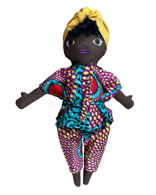Poupée en tissu Mila 42 cm - Prête à l'envoi 3 à 7 jours
