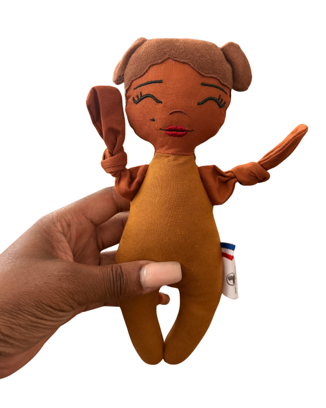 Doupée fille Janéïah 20 cm - Doudou poupée - Prête à l'envoi 3 à 5 jours