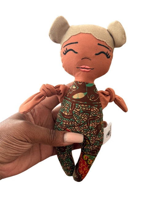 Doupée fille Kalia 20 cm - Doudou poupée - Prête à l'envoi 3 à 5 jours