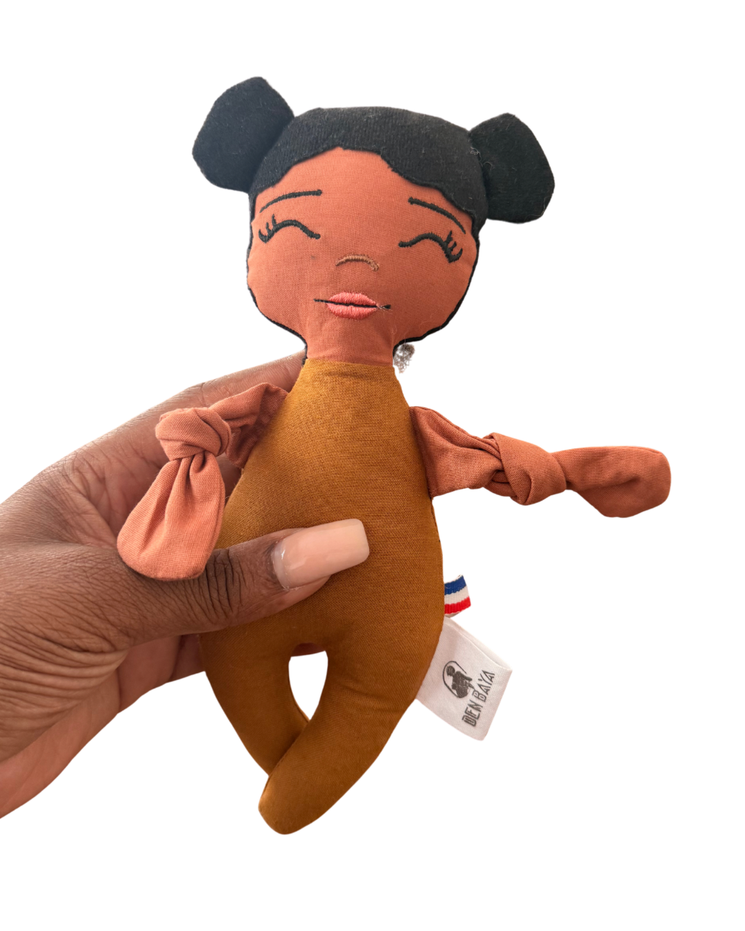 Doupée fille Mawa 20 cm - Doudou poupée - Prête à l'envoi 3 à 5 jours
