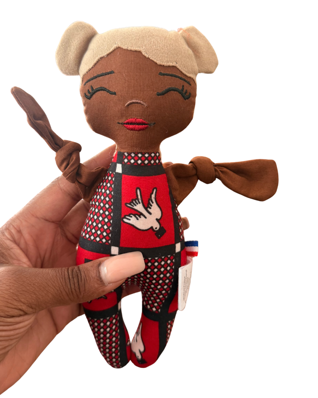 Doupée fille Naïa 20 cm - Doudou poupée - Prête à l'envoi 3 à 5 jours