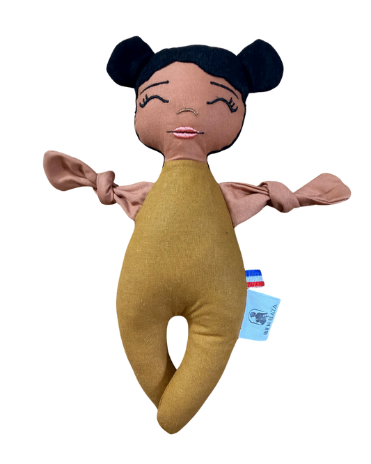 Doupée fille Naïa 20 cm - Doudou poupée - Prête à l'envoi 3 à 5 jours