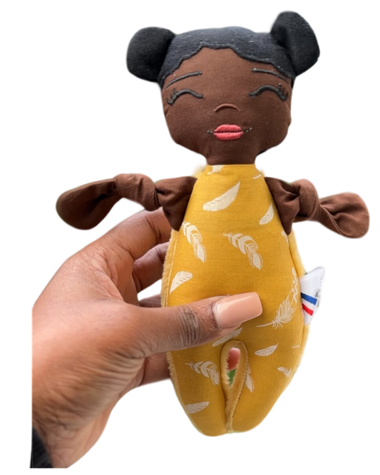 Doupée fille Kiki 20 cm - Doudou poupée - Prête à l'envoi 3 à 5 jours